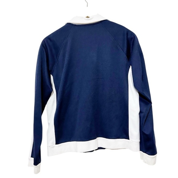 Ralph Lauren Lauren Active Women's Navy White Zip Up Jacket - Size Medium - Picture 3 of 6